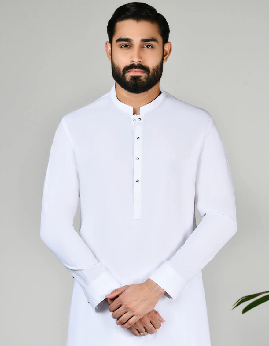 WHITE KAMEEZ SHALWAR | JJKS-US-24-32865 - Image 3