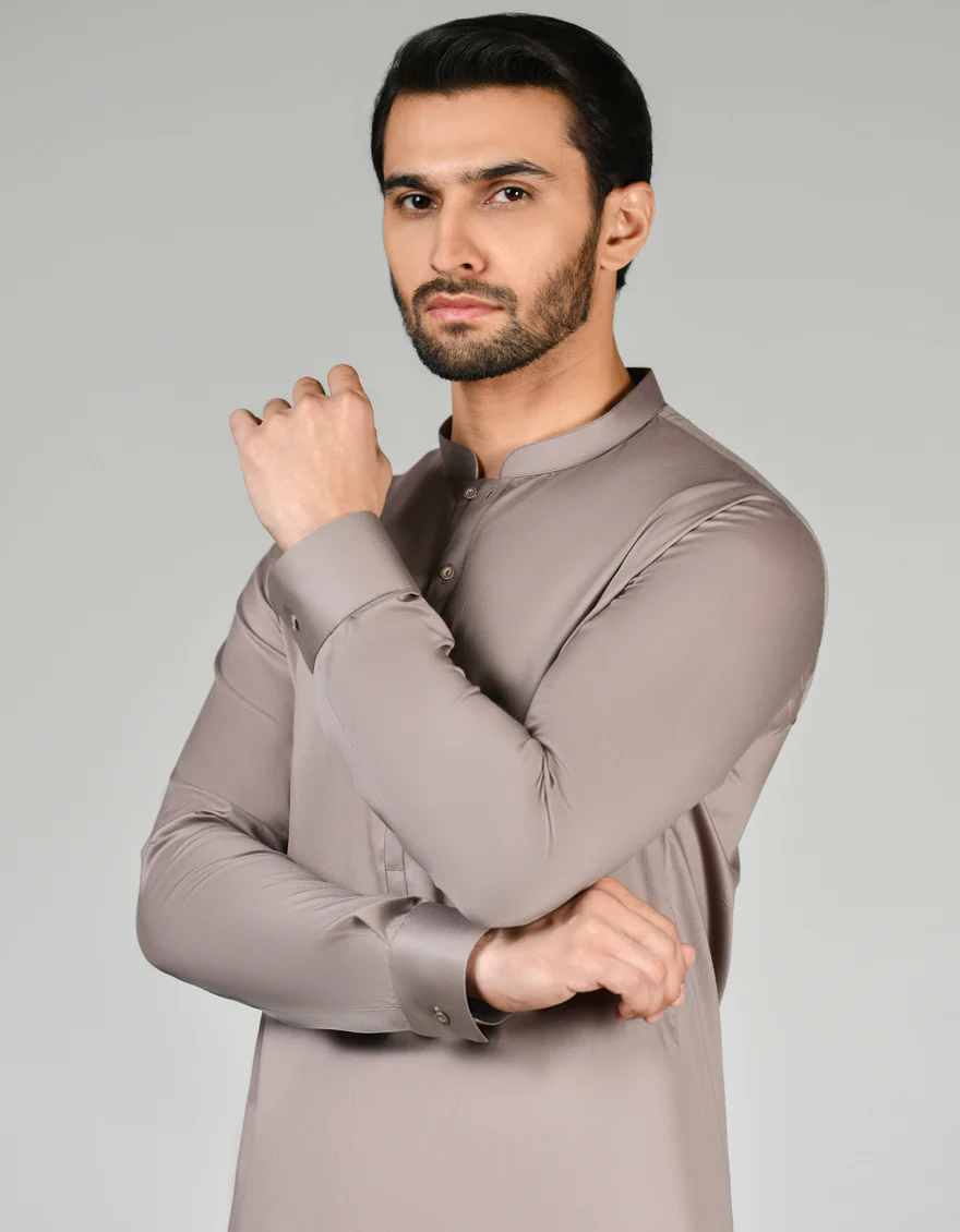 BROWN KAMEEZ SHALWAR | JJKS-US-24-34575 - Image 2