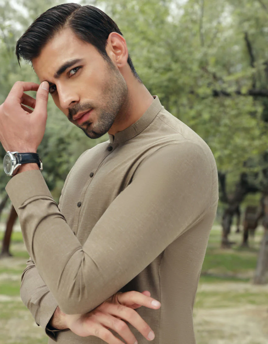 BROWN KAMEEZ SHALWAR | JJKS-US-04-37777 - Image 2