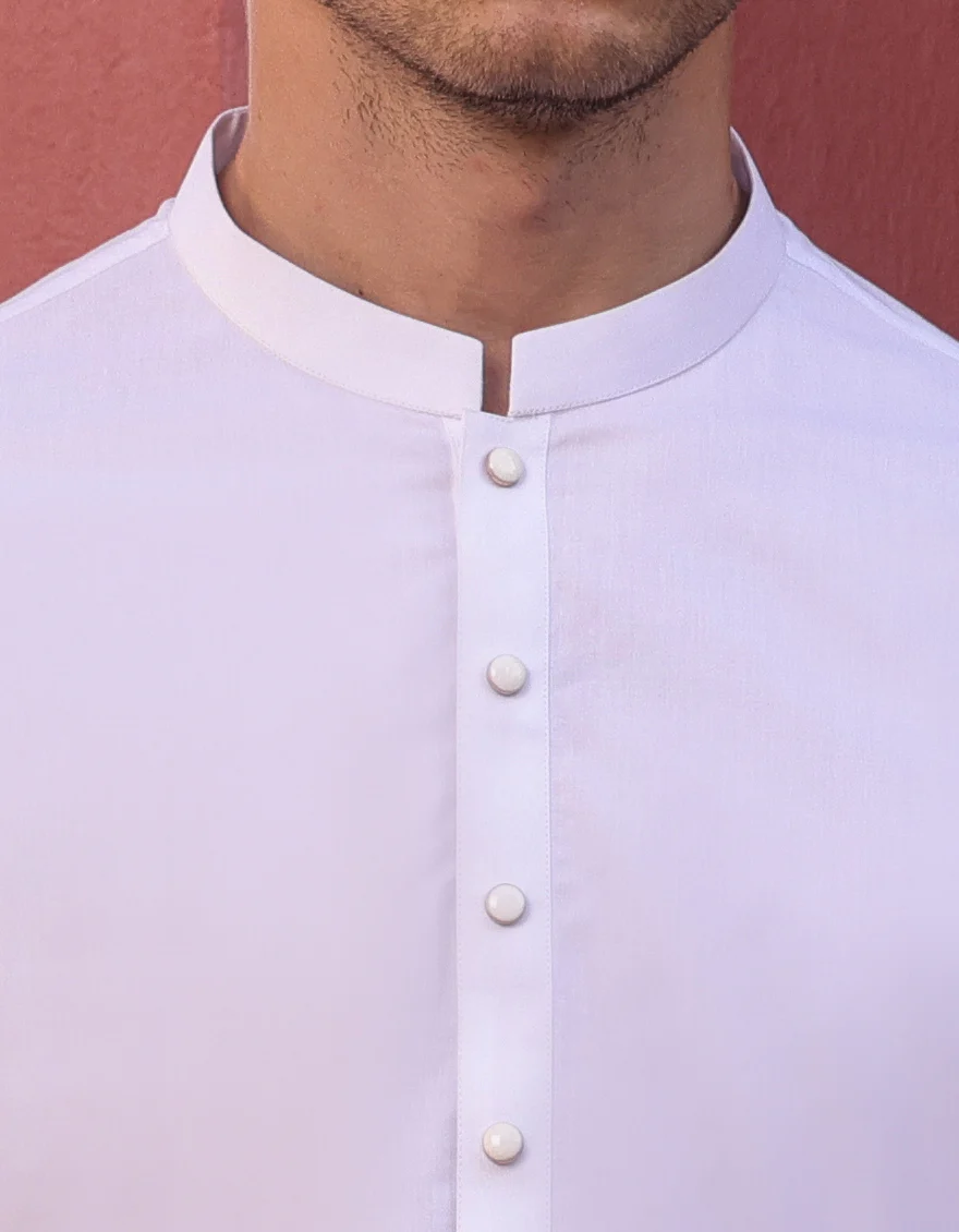 WHITE KAMEEZ SHALWAR | JJKS-US-24-37806 - Image 4