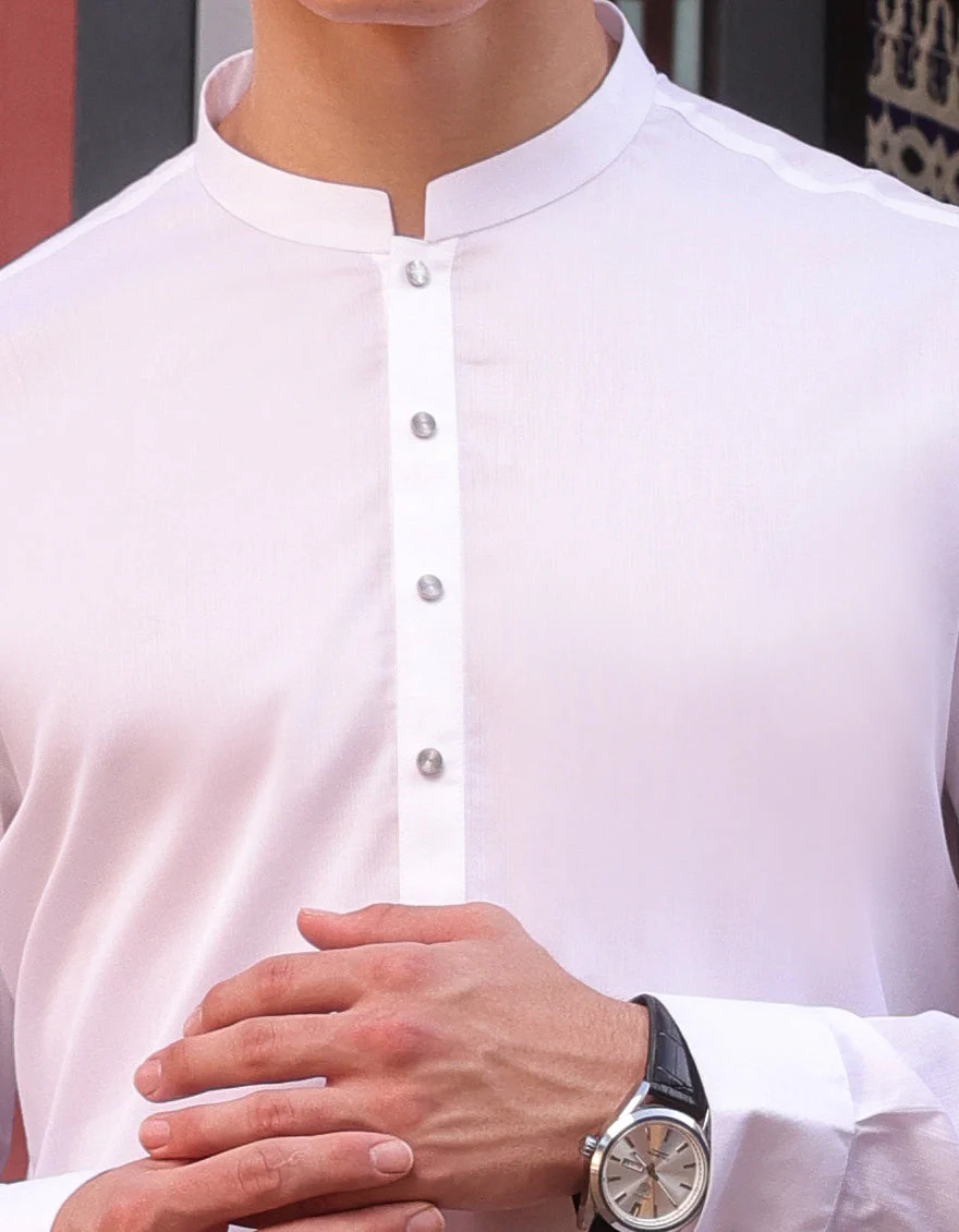 WHITE KAMEEZ SHALWAR | JJKS-US-24-47152 - Image 2
