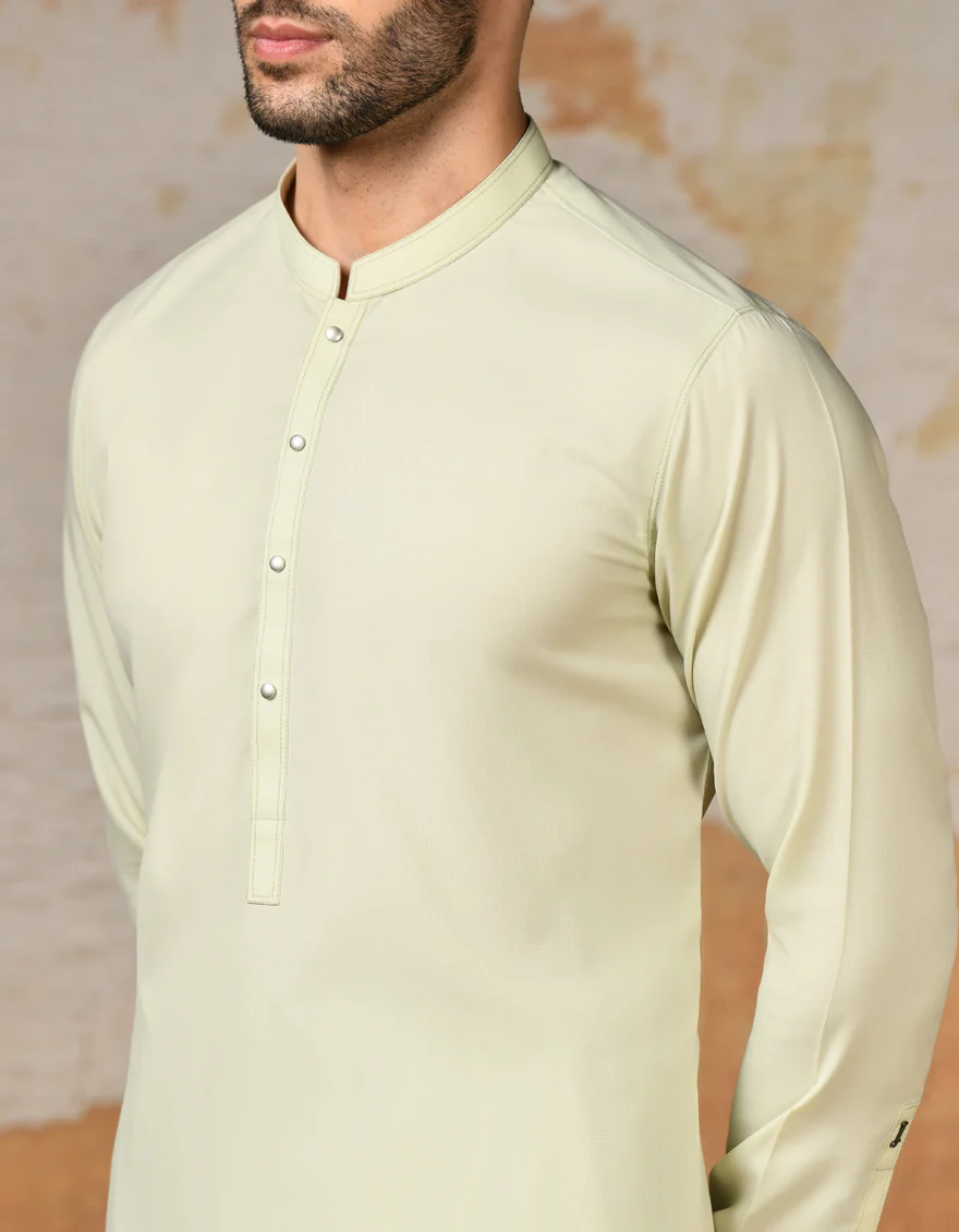 GREEN KAMEEZ SHALWAR | JJKS-US-24-47153 - Image 2