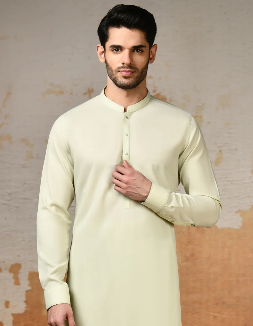 GREEN KAMEEZ SHALWAR | JJKS-US-24-47153 - Image 3