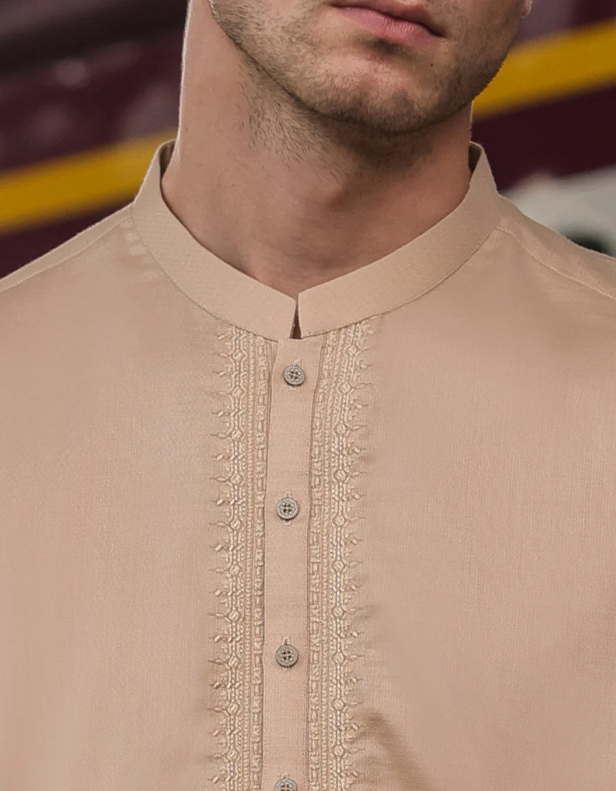 BROWN KAMEEZ SHALWAR | JJKS-US-24-47168 - Image 4
