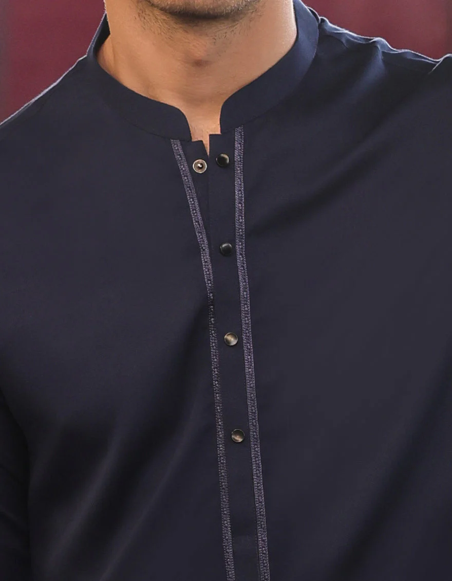 BLUE KAMEEZ SHALWAR | JJKS-US-24-90427 - Image 2