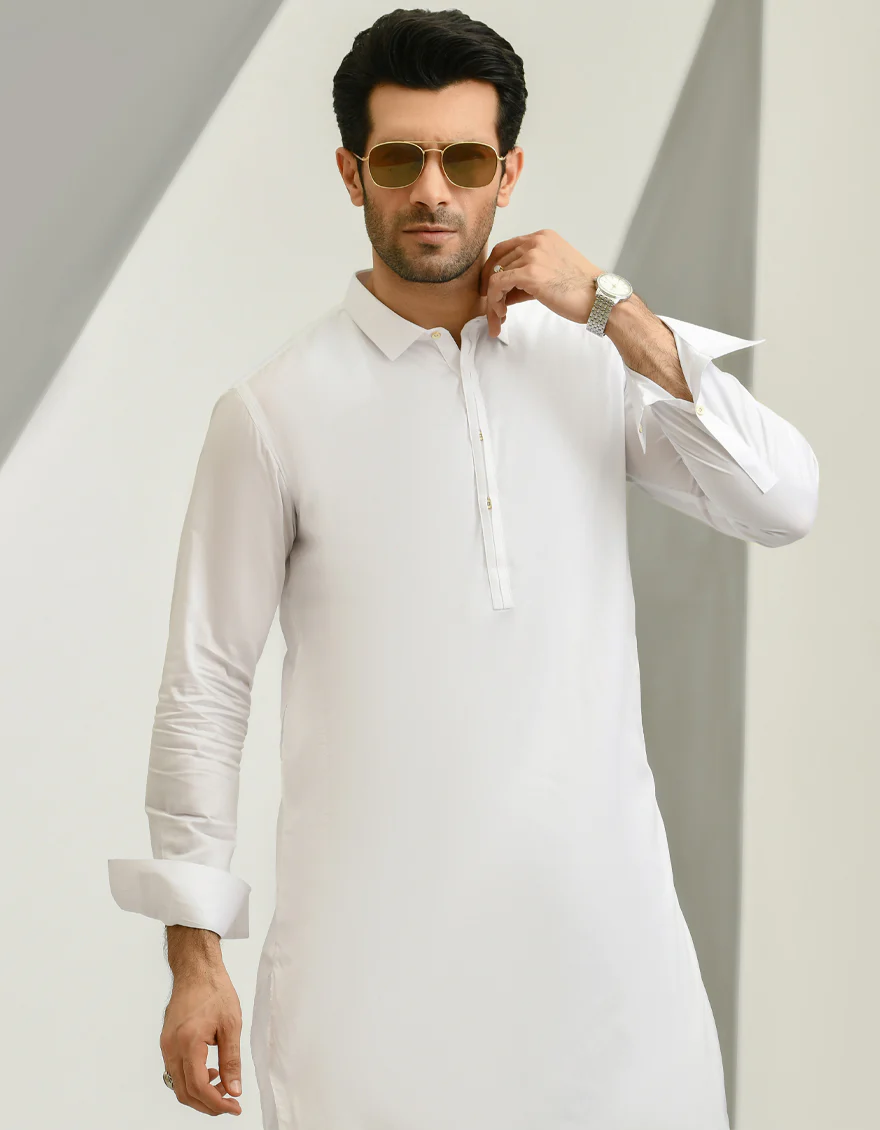 WHITE COTTON KAMEEZ SHALWAR | JJKS-US-43166/A22/JJ7544-CL - Image 3