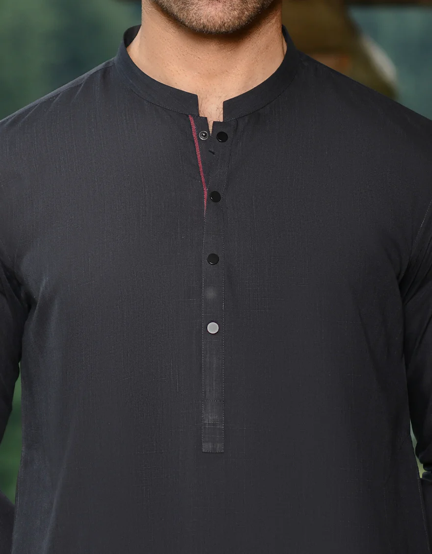 CHOCO BROWN BLENDED KAMEEZ SHALWAR | JJKS-US-43213/A23/JJ8871-CL - Image 2