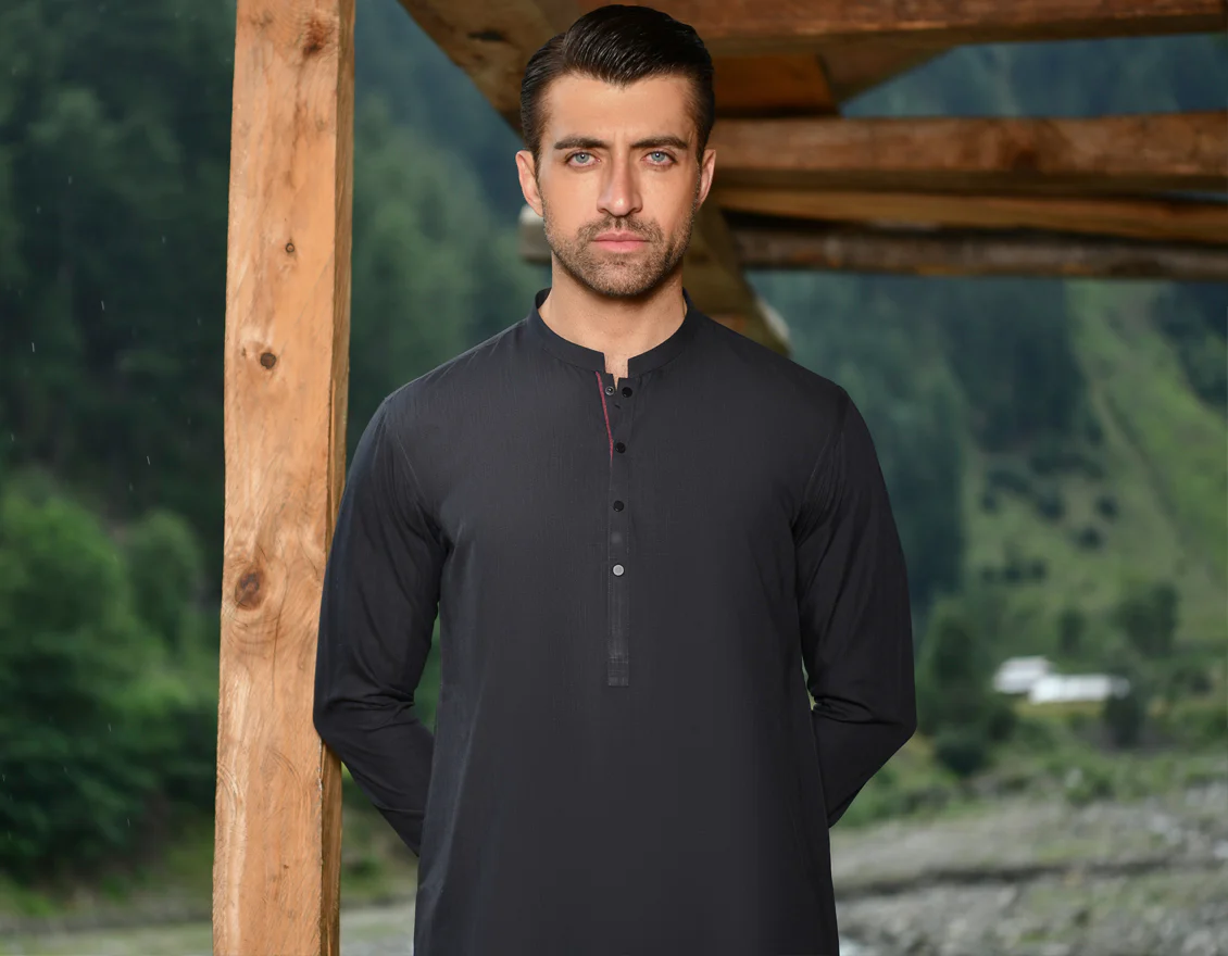 CHOCO BROWN BLENDED KAMEEZ SHALWAR | JJKS-US-43213/A23/JJ8871-CL - Image 4