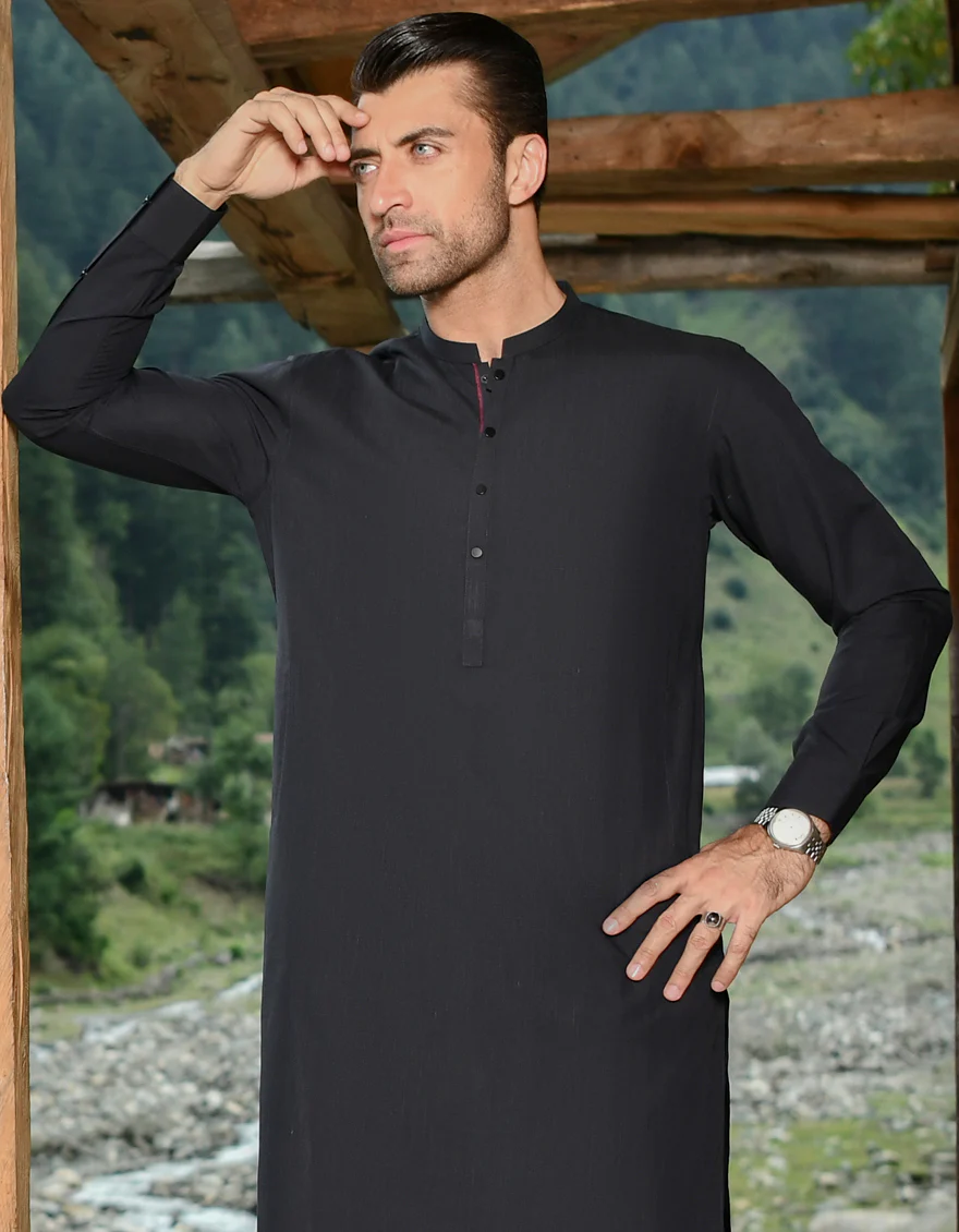 CHOCO BROWN BLENDED KAMEEZ SHALWAR | JJKS-US-43213/A23/JJ8871-CL - Image 5
