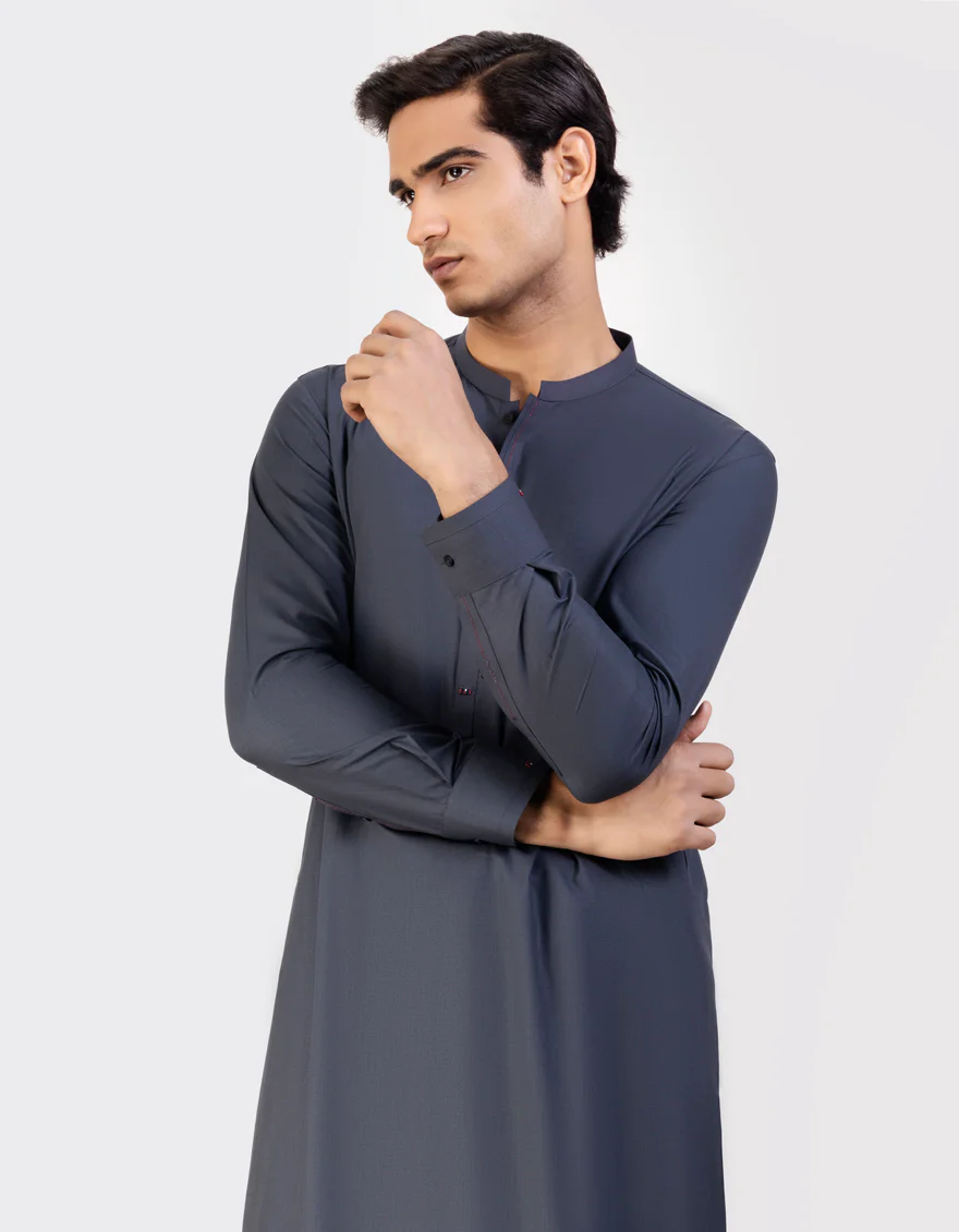 GREY BLENDED KAMEEZ SHALWAR | JJKS-US-43271/A23/JJ8835-CL - Image 3