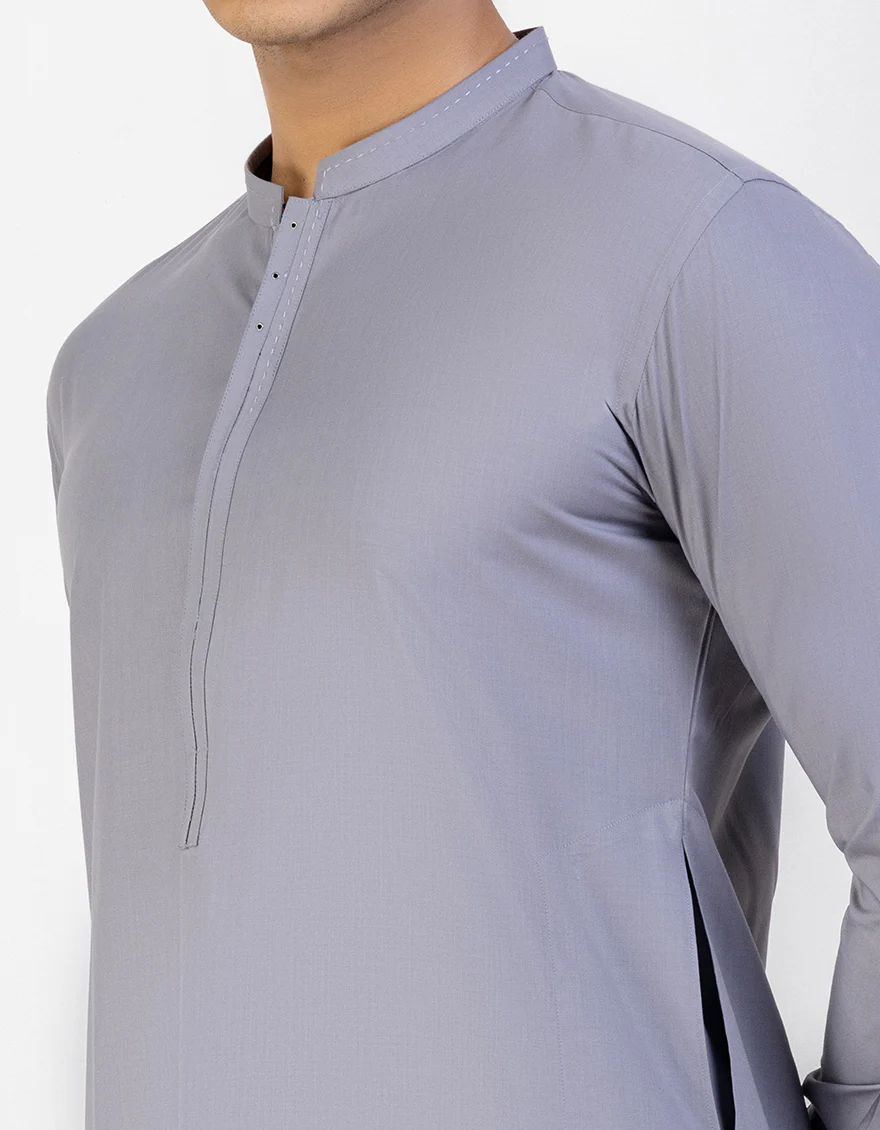 GREY BLENDED KAMEEZ SHALWAR | JJKS-US-43272/A23/JJ8836-CL - Image 2
