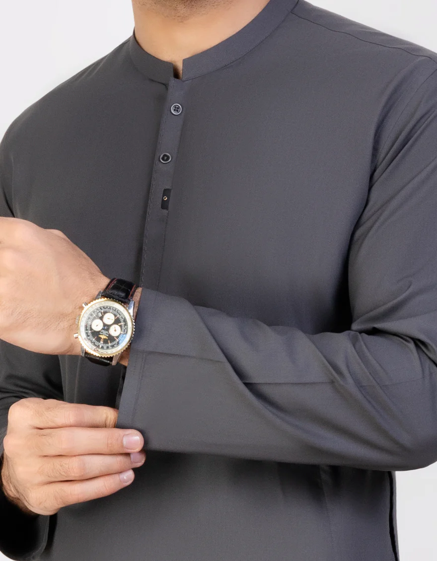 GREY BLENDED KAMEEZ SHALWAR | JJKS-US-43283/A23/JJ8836-CL - Image 2
