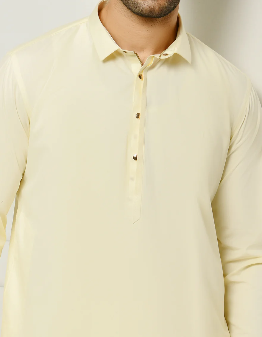 CREAM VISCOSE KAMEEZ SHALWAR | JJKS-US-44155/A22/JJ8611-CL - Image 2