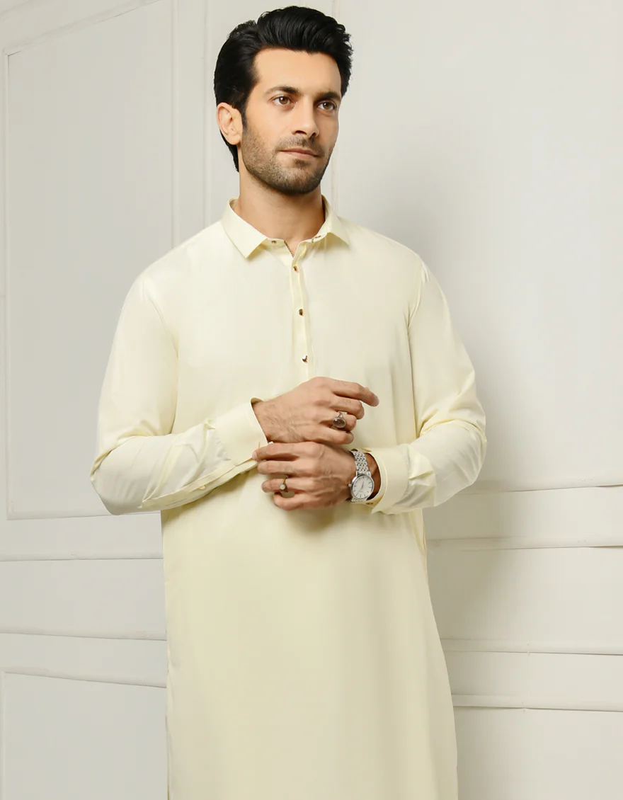 CREAM VISCOSE KAMEEZ SHALWAR | JJKS-US-44155/A22/JJ8611-CL - Image 3