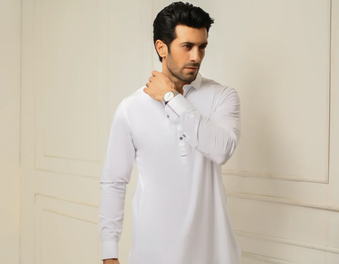 OFF WHITE BLENDED KAMEEZ SHALWAR | JJKS-US-45037/A22/JJ8189-CL - Image 3