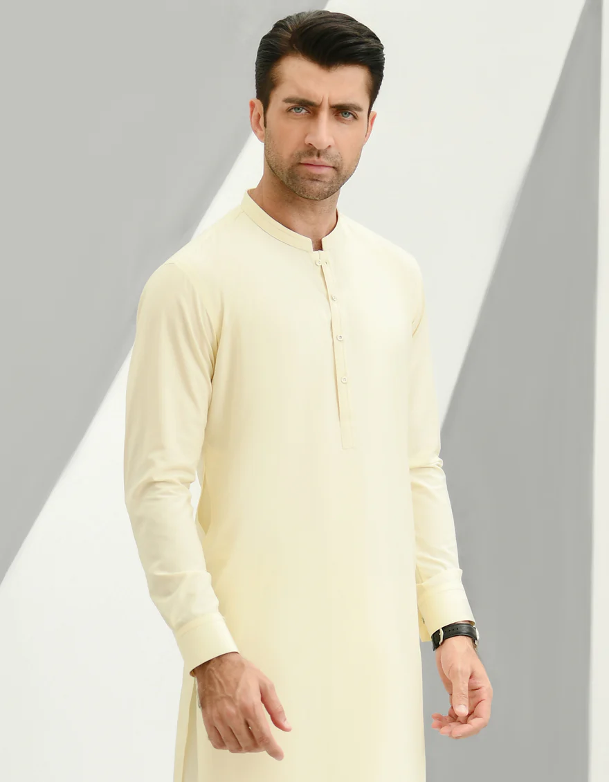 CREAM VISCOSE KAMEEZ SHALWAR | JJKS-US-45060/A22/JJ7196-CL - Image 3