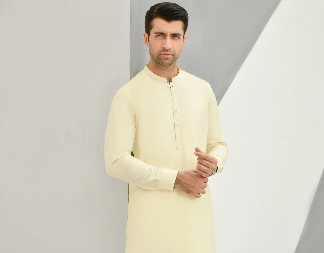 CREAM VISCOSE KAMEEZ SHALWAR | JJKS-US-45060/A22/JJ7196-CL - Image 4