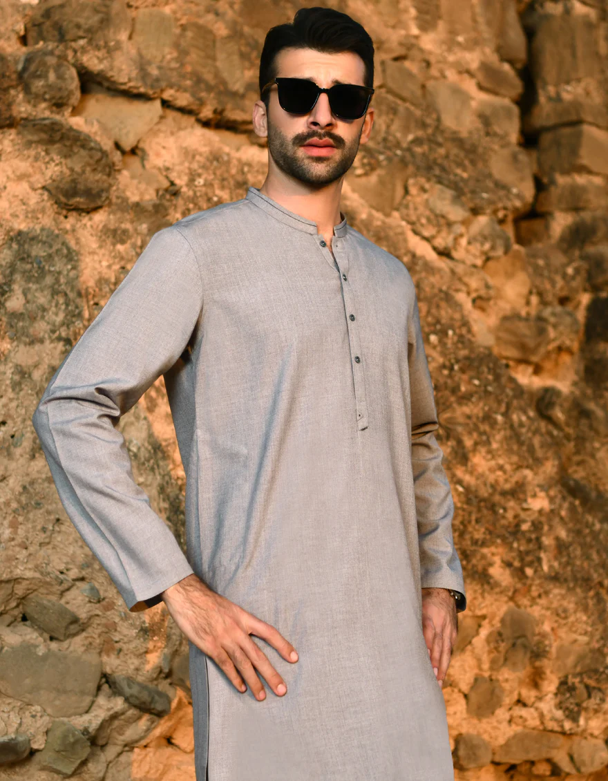 DULL PURPLE BLENDED KAMEEZ SHALWAR | JJKS-US-45148/A23/JJ8796-CL - Image 2