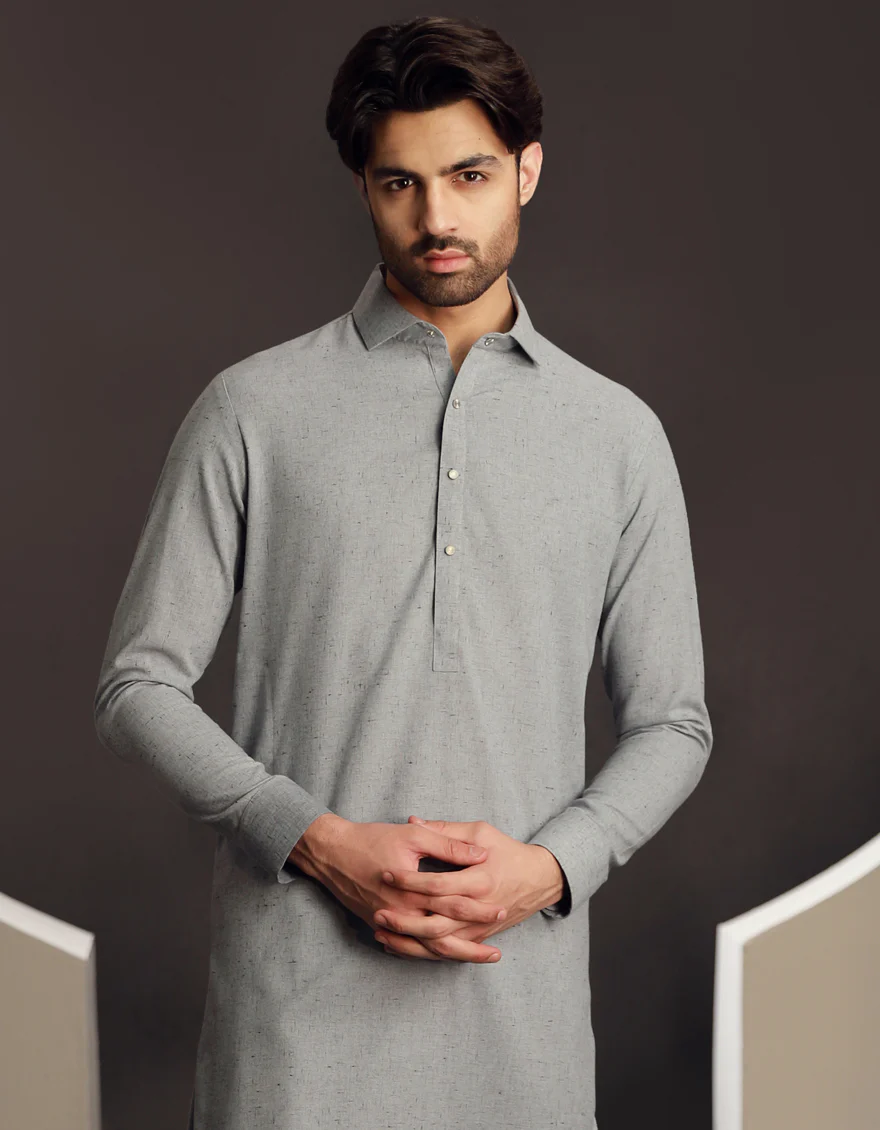 SKY BLENDED KAMEEZ SHALWAR | JJKS-W-33033/S24/JJ9586-PN - Image 3