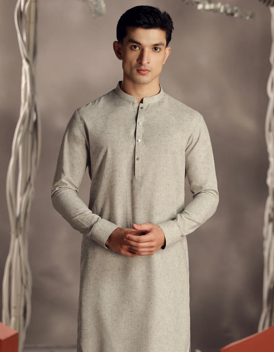 STONE BLENDED KAMEEZ SHALWAR | JJKS-W-33034/S24/JJ9586-PN - Image 3