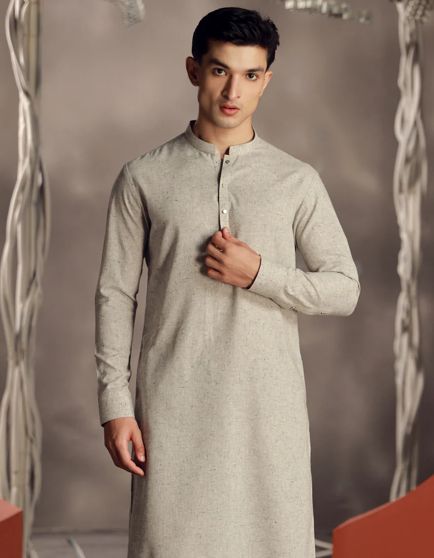 STONE BLENDED KAMEEZ SHALWAR | JJKS-W-33034/S24/JJ9586-PN - Image 4