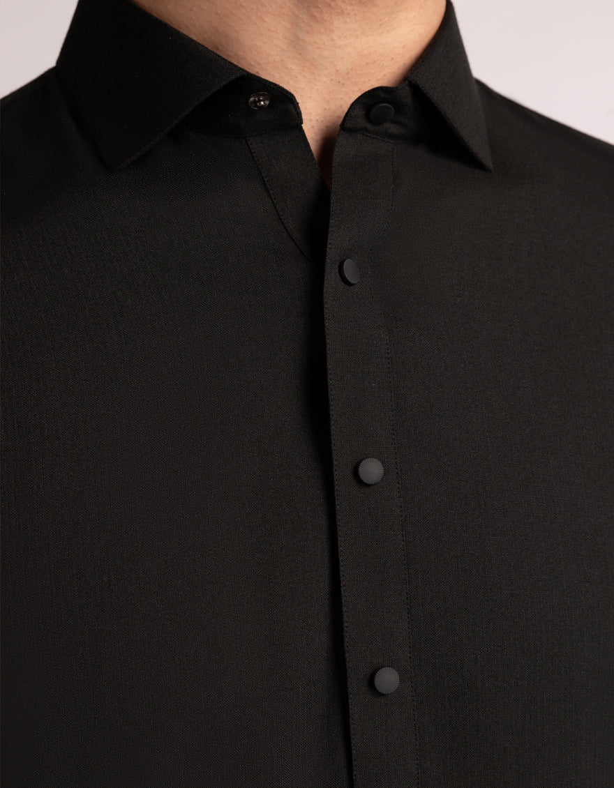 BLACK BLENDED KAMEEZ SHALWAR | JJKS-W-33626/S25/JJ10424-CL - Image 3