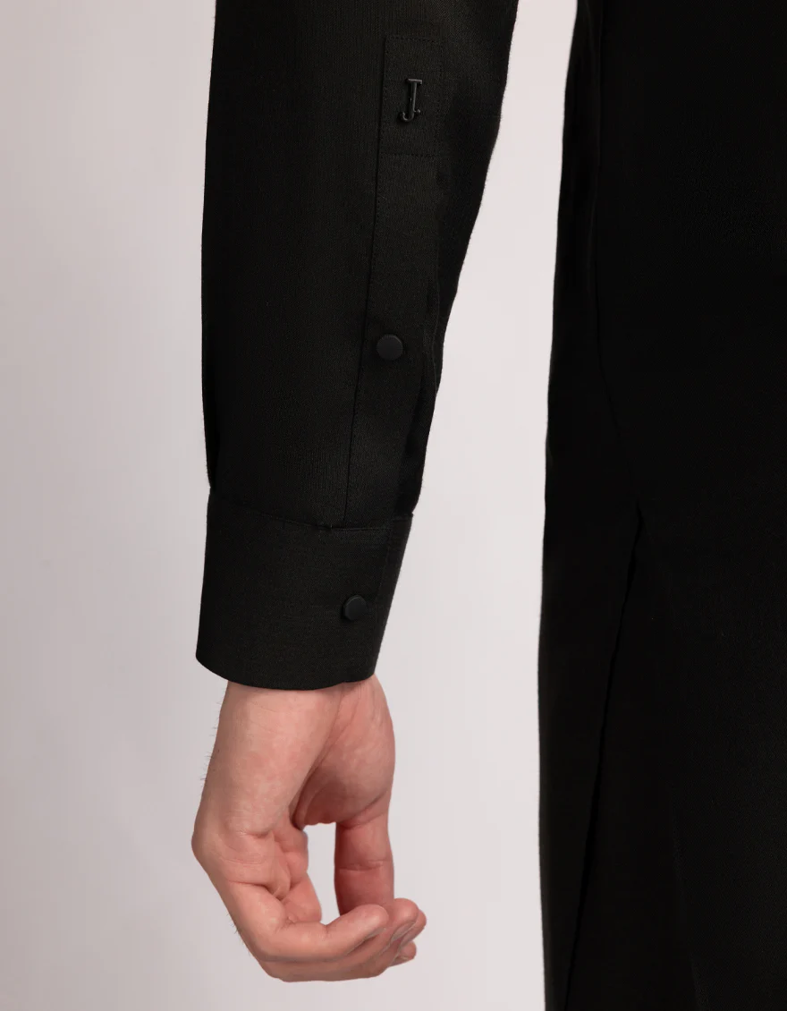 BLACK BLENDED KAMEEZ SHALWAR | JJKS-W-33626/S25/JJ10424-CL - Image 4
