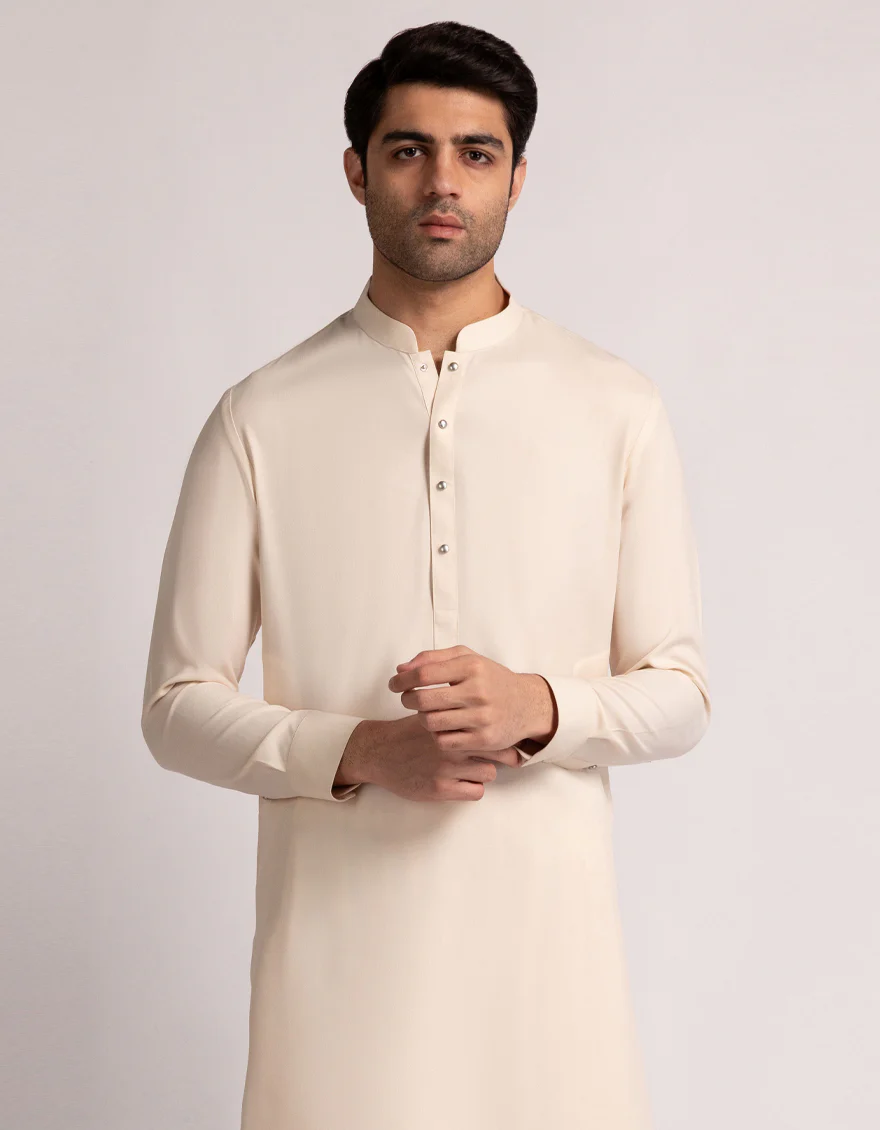CREAM BLENDED KAMEEZ SHALWAR | JJKS-W-47554/S25/JJ10344-PN - Image 2