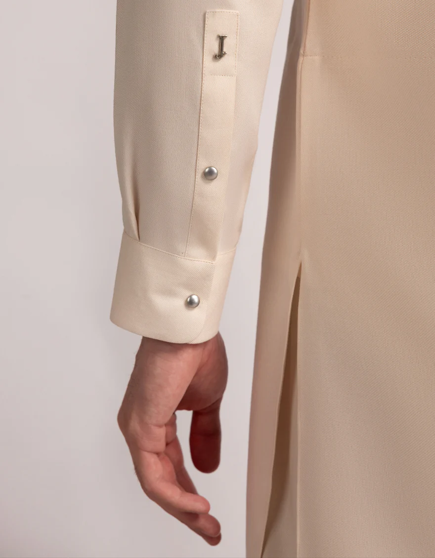 CREAM BLENDED KAMEEZ SHALWAR | JJKS-W-47554/S25/JJ10344-PN - Image 3
