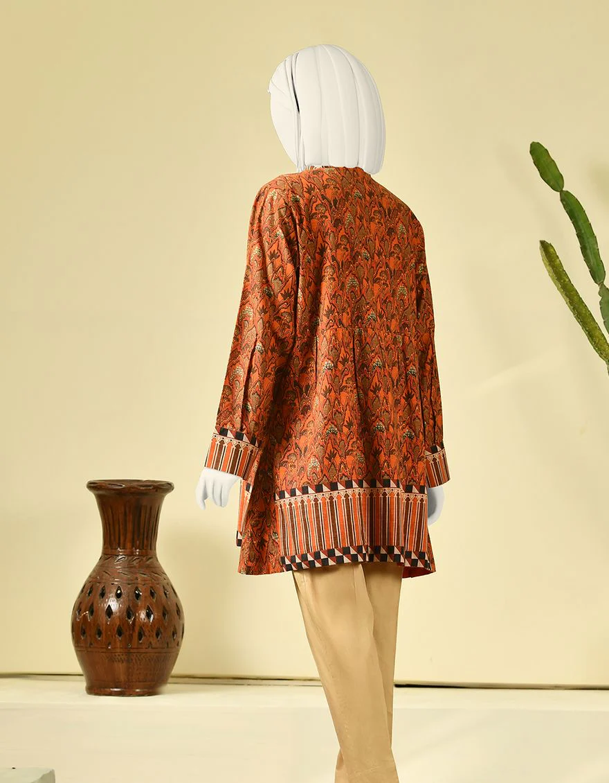 ORANGE CAMBRIC TOP COAT | JJLJ-W-JJKT-US-21-001 FB/WEX VES - Image 2