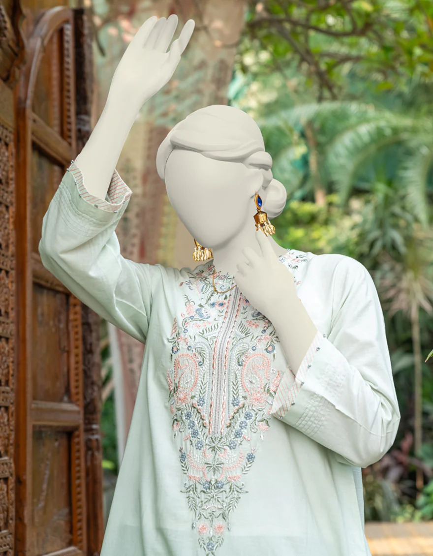 GREEN KURTI | JJLK-JSS-US-04-337 - Image 2