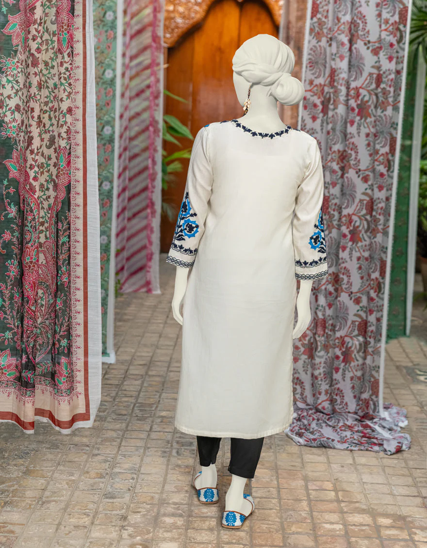 WHITE KURTI | JJLK-JSS-US-04-350 - Image 2