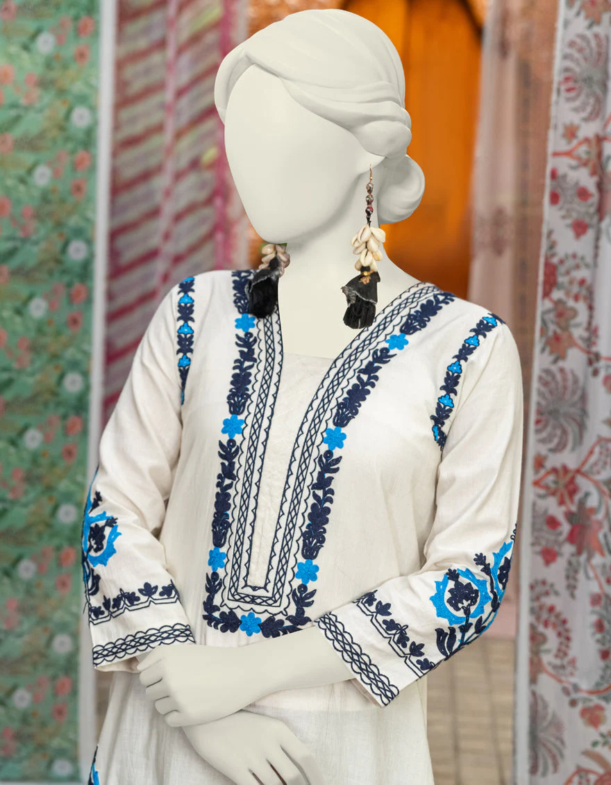 WHITE KURTI | JJLK-JSS-US-04-350 - Image 3