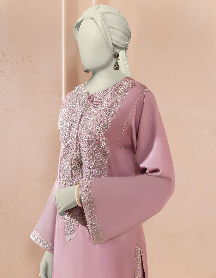 LILAC RAW SILK KURTI | JJLK-S-JFS-25-211 FB/ELFESYA-1 - Image 2