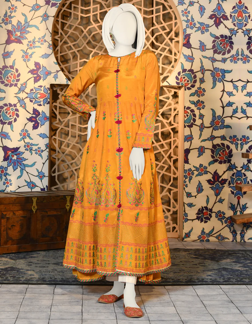 MUSTARD COTTON KURTI | JJLK-S-JPWK-US-22-648 FB/FF-064
