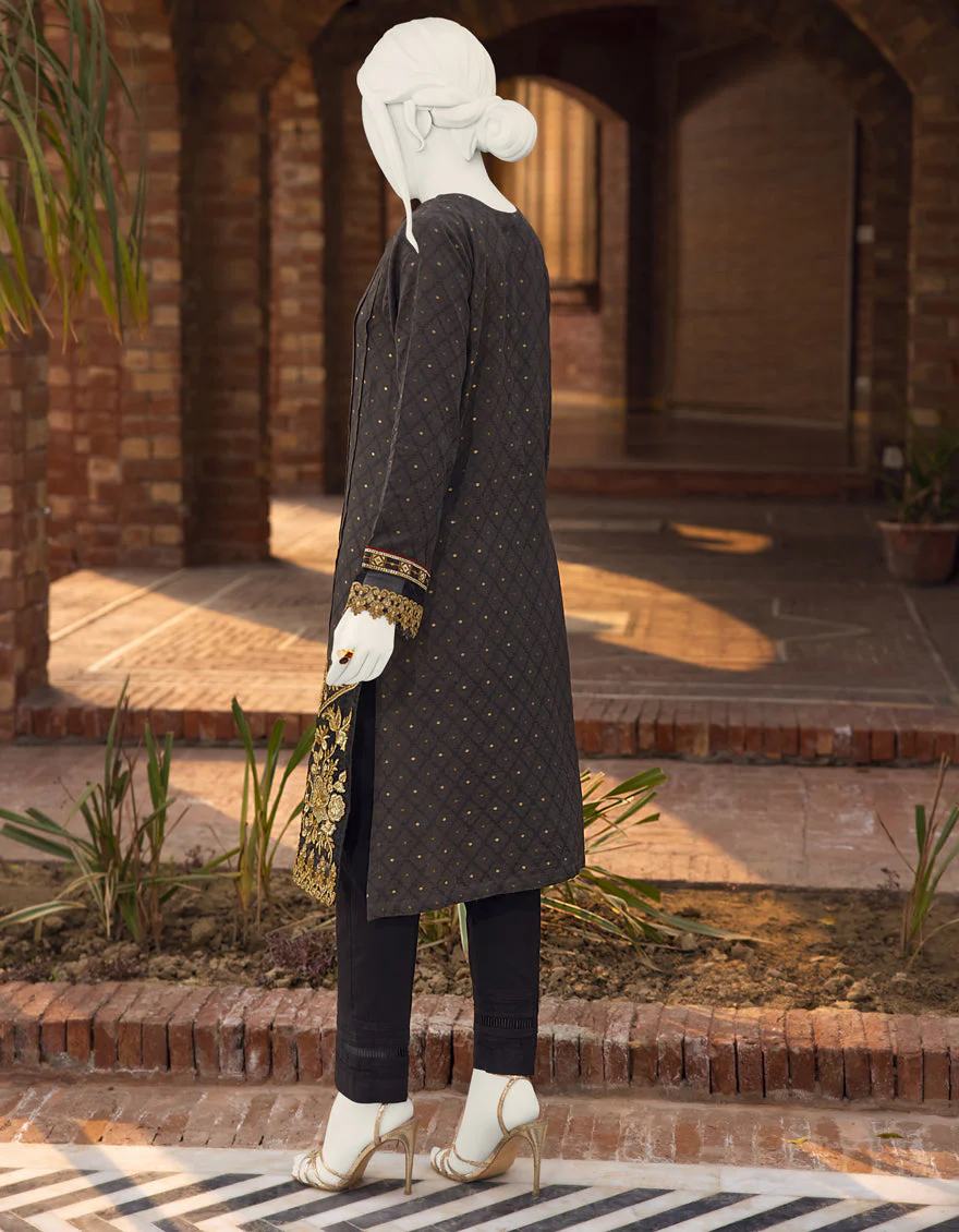 DARK GREY DOBBY KURTI | JJLK-S-JPWK-US-22-652 FB/FF-435 - Image 2