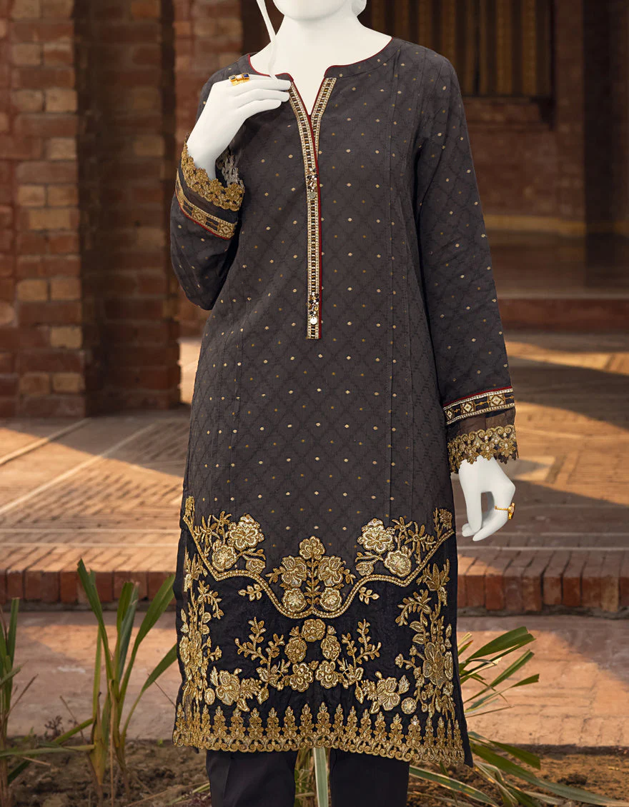DARK GREY DOBBY KURTI | JJLK-S-JPWK-US-22-652 FB/FF-435 - Image 4