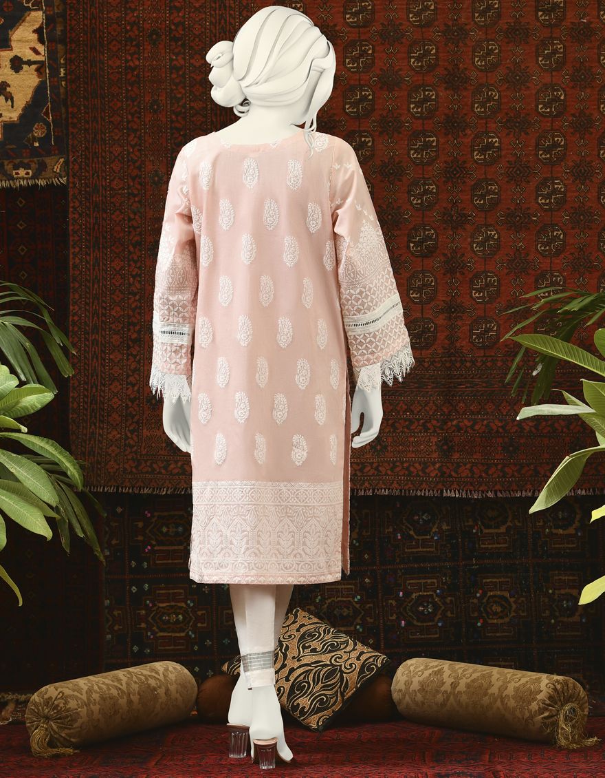 PINK LAWN KURTI | JJLK-S-JPWK-US-22-661 FB/40*40/90*60 - Image 4