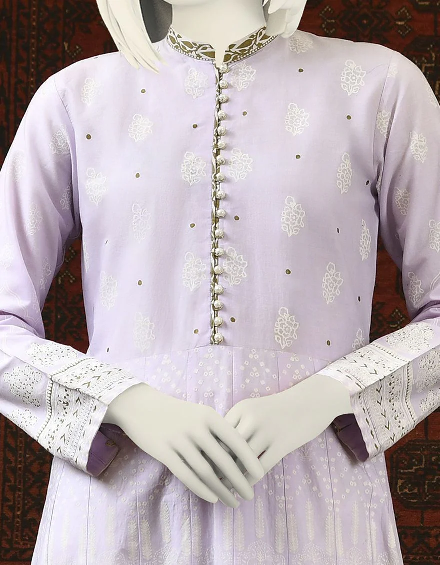 LILAC LAWN KURTI | JJLK-S-JPWK-US-22-664 FB/40*40/90*60 - Image 4