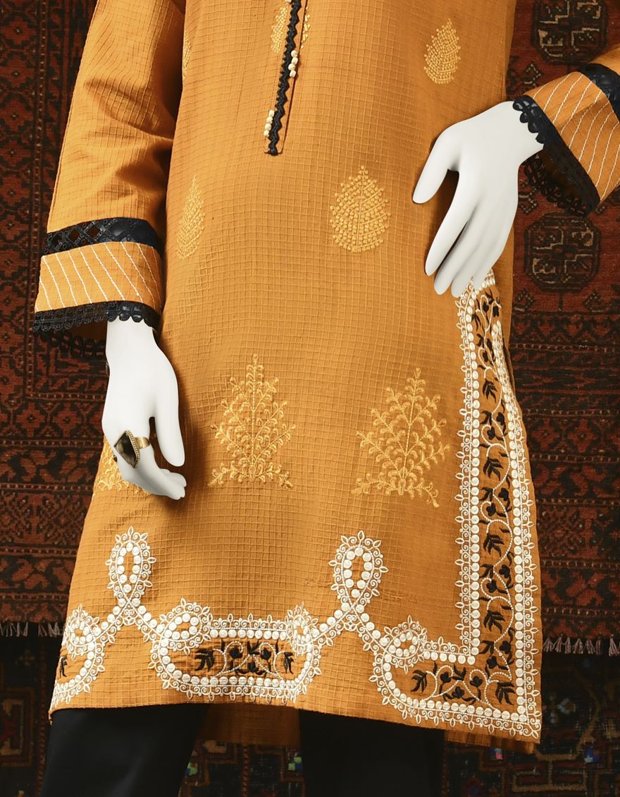 MUSTARD KURTI | JJLK-S-JPWK-US-22-665 FB/FFF-429 - Image 4