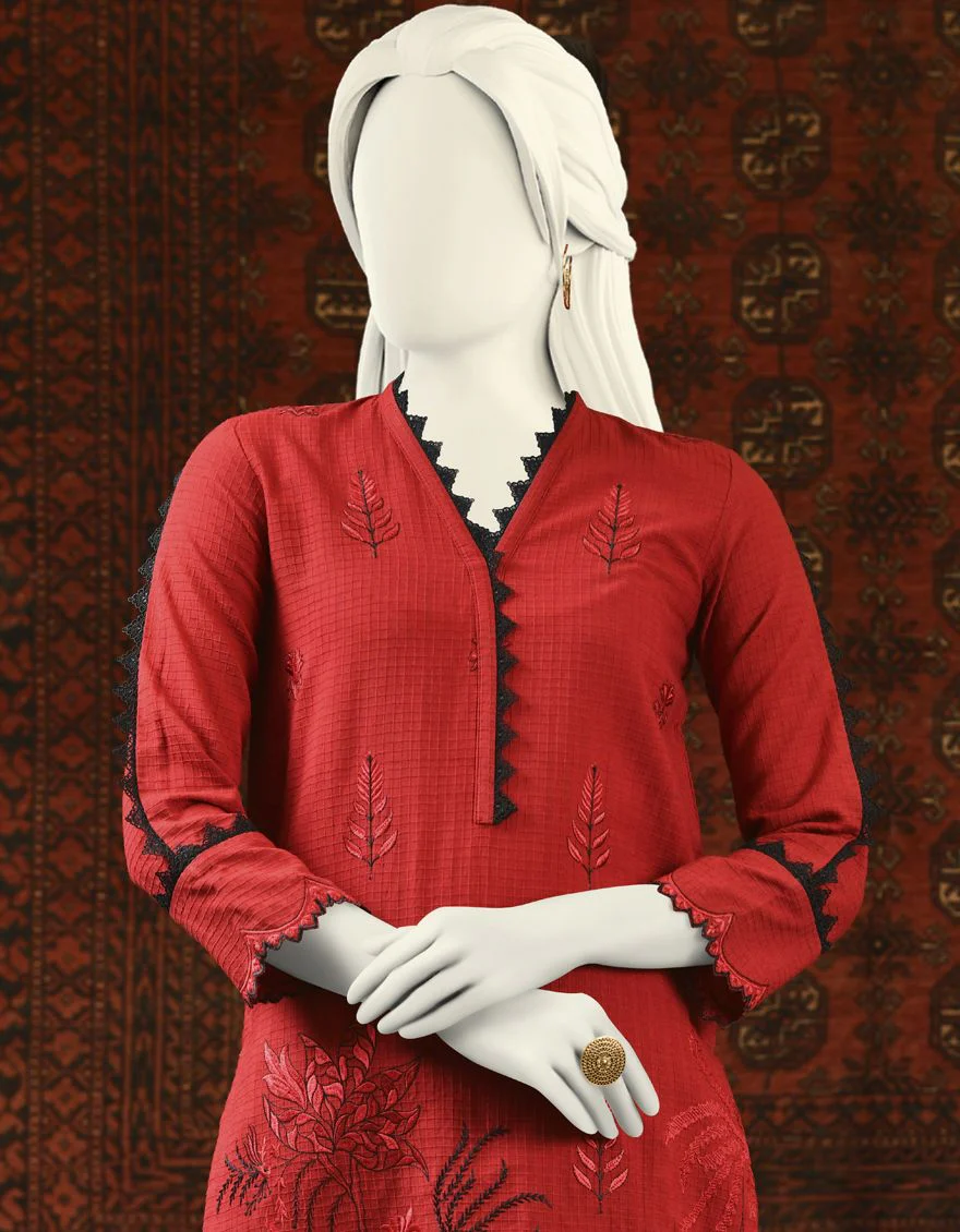 RED KURTI | JJLK-S-JPWK-US-22-667 FB/FF-429 - Image 4