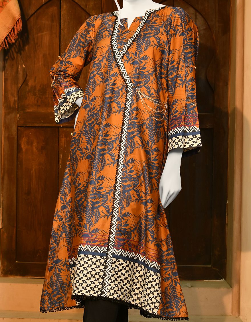 RUST CAMBRIC KURTI | JJLK-S-JPWK-US-22-675 FB/MUSTARD - Image 3