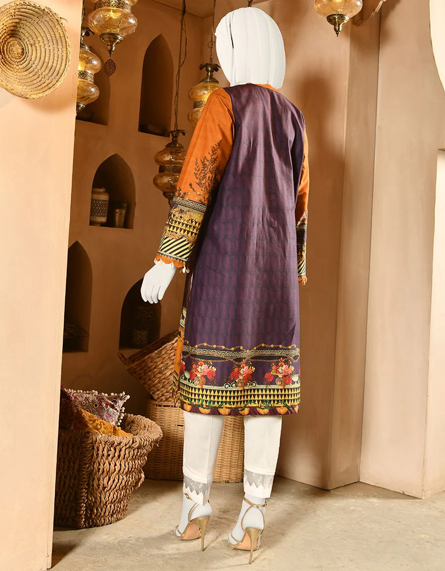 CHROME CAMBRIC KURTI | JJLK-S-JPWK-US-22-685 FB/PURPLE - Image 2