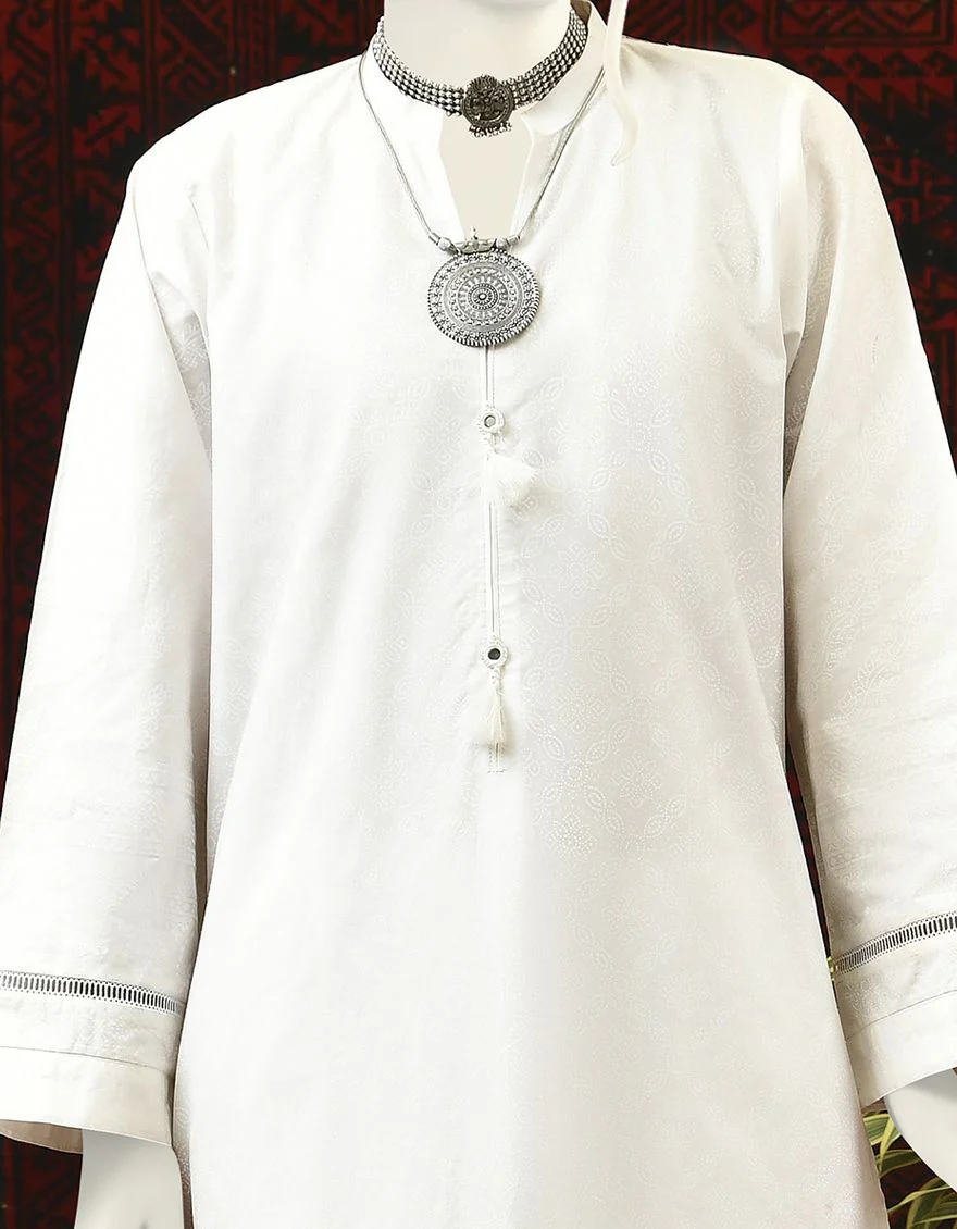 WHITE KURTI | JJLK-S-JPWK-US-22-686 FB/40*40/90*60 - Image 2