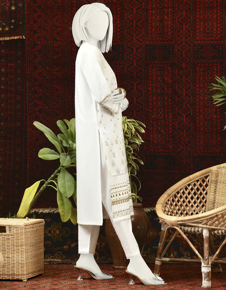 WHITE KURTI | JJLK-S-JPWK-US-22-687 FB/40*40/90*60 - Image 2