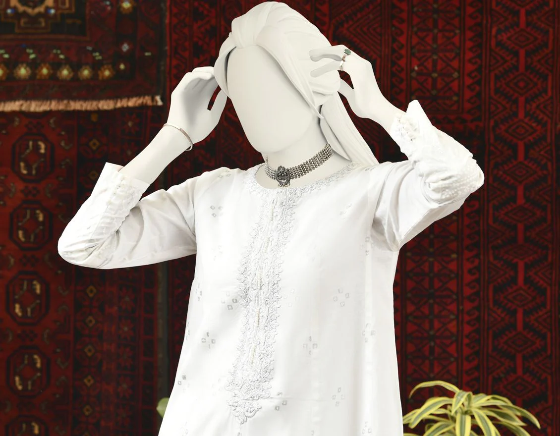WHITE KURTI | JJLK-S-JPWK-US-22-689 FB/RFD 40*40/90*60 - Image 2