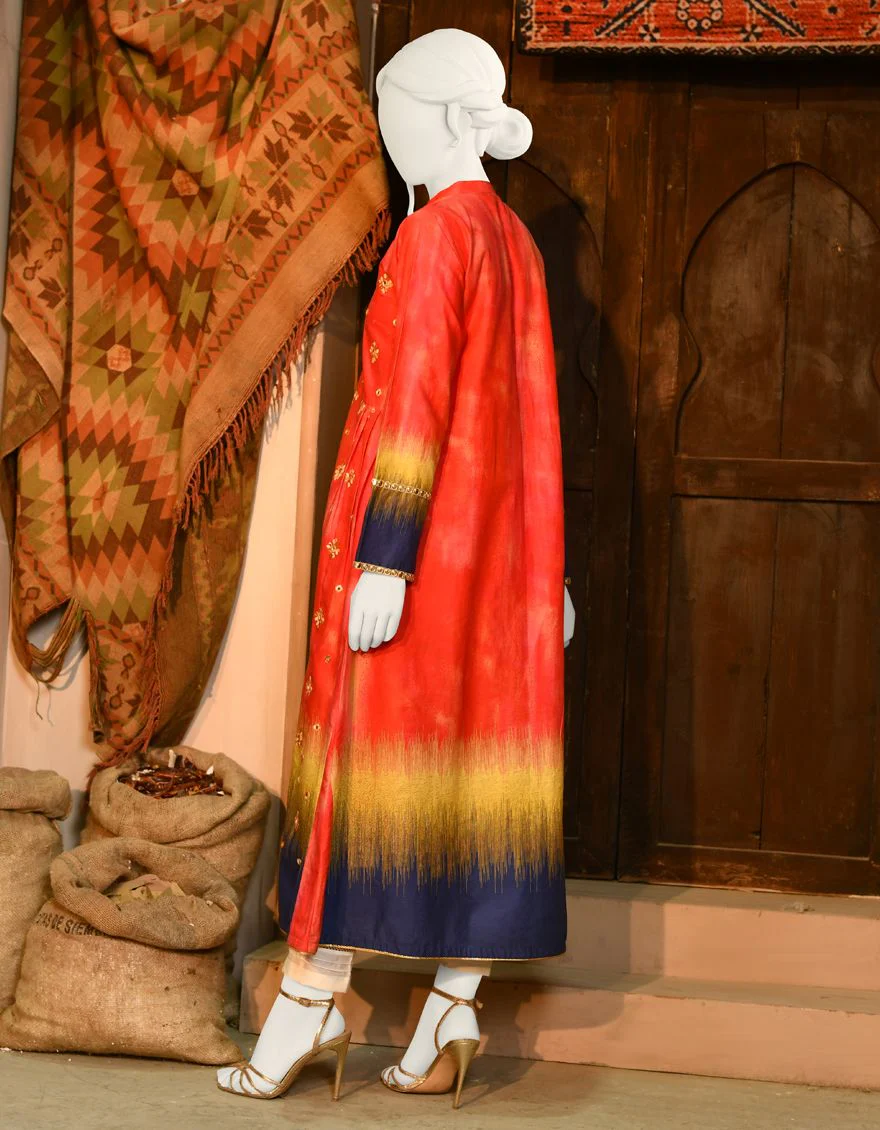 RED CAMBRIC KURTI | JJLK-S-JPWK-US-22-691 FB/MAIN CANVAS - Image 3