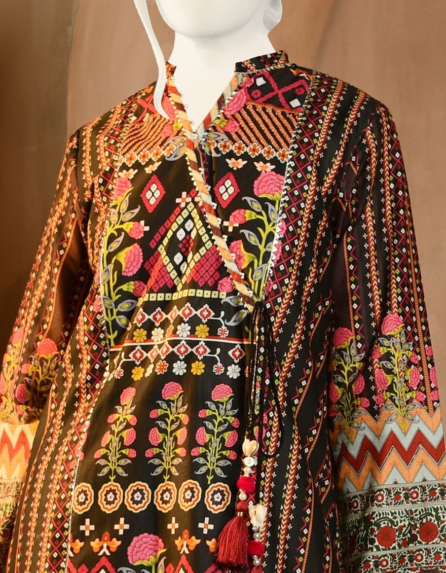 BLACK CAMBRIC KURTI | JJLK-S-JPWK-US-22-692 FB/RUBAB - Image 2