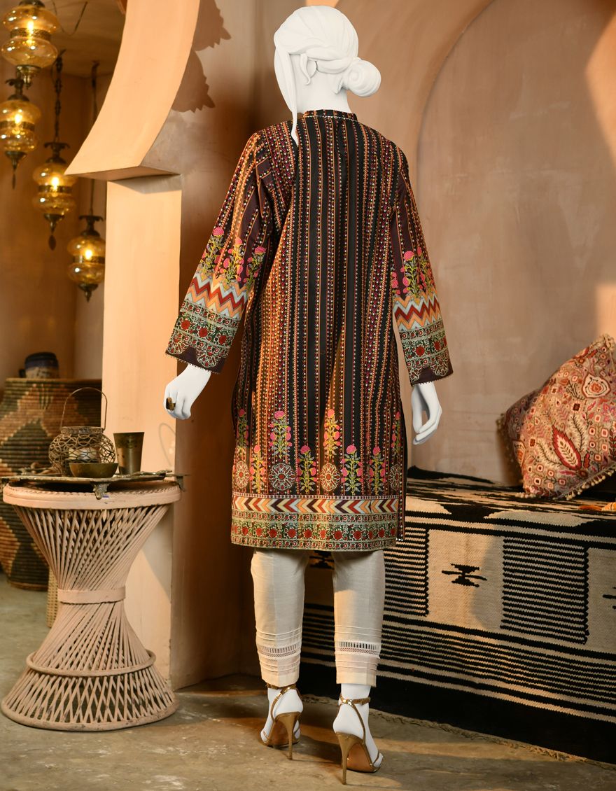 BLACK CAMBRIC KURTI | JJLK-S-JPWK-US-22-692 FB/RUBAB - Image 3