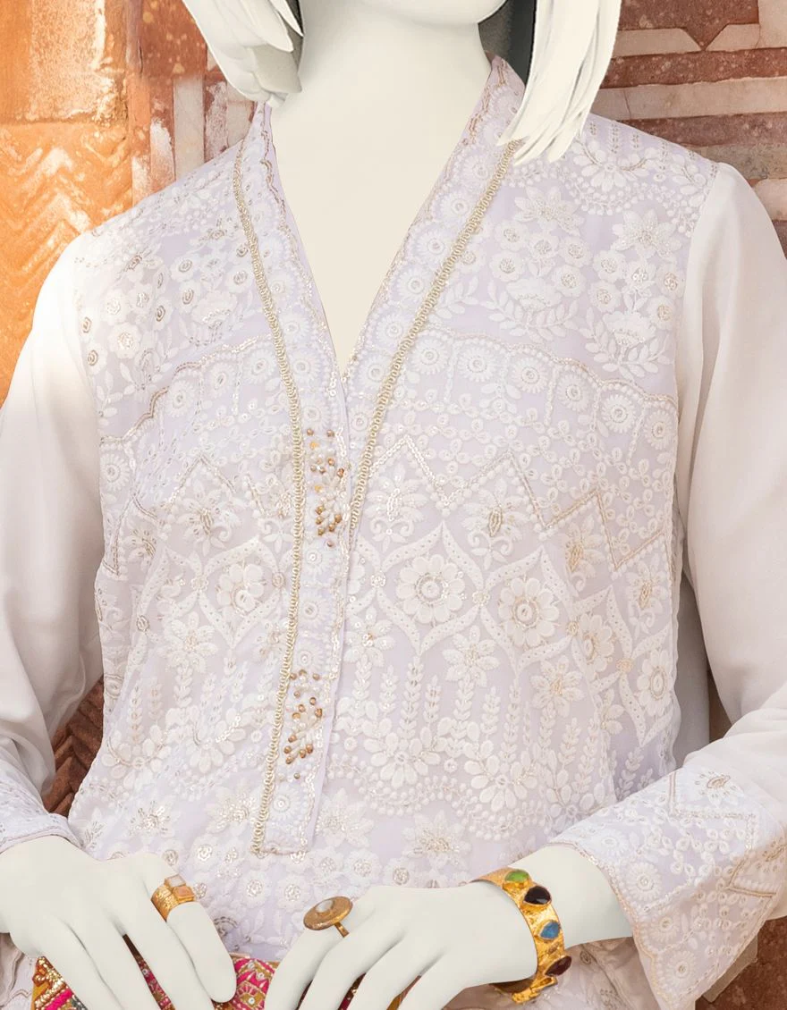 WHITE KURTI | JJLK-S-JPWK-US-22-700 FB/FF-387 - Image 3